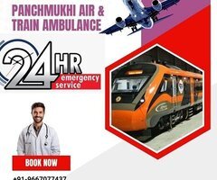 Hire Panchmukhi Air and Train Ambulance Service in Bhopal with Advanced Medical Equipment