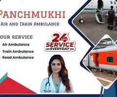 Hire Panchmukhi Air and Train Ambulance Service in Coimbatore with Top-grade Ventilator Setup - 1