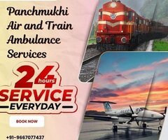 Book Panchmukhi Air and Train Ambulance Service in Raipur with the Best Healthcare Facility