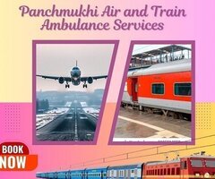 Book Panchmukhi Air and Train Ambulance Service in Thiruvananthapuram with Best ICU Setup