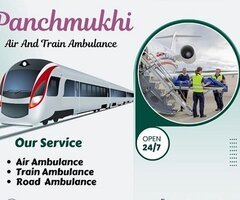 Hire Panchmukhi Air and Train Ambulance Service in Bhubaneswar with Medical Equipment