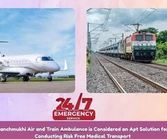 Panchmukhi Air and Train Ambulance Service in Bhubaneswar can Help Relocate Patients with comfort