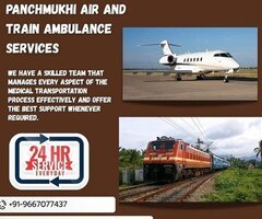 Hire Panchmukhi Air and Train Ambulance Service in Raipur with Top-grade Healthcare Facility
