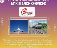 Book Panchmukhi Air and Train Ambulance Service in Jabalpur an Affordable Price