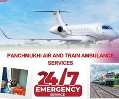 Travel in the Protective Environment of Panchmukhi Air Ambulance Dibrugarh Available 24/7