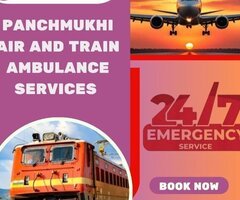 Hire Panchmukhi Air Ambulance Service in Guwahati with Full Hi-tech ICU Setup